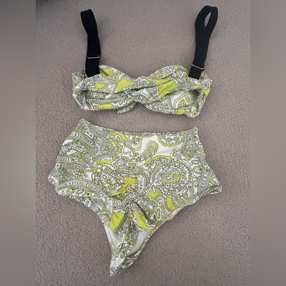 Montce swim yellow/lime paisley chartreuse - Picture 3 of 3
